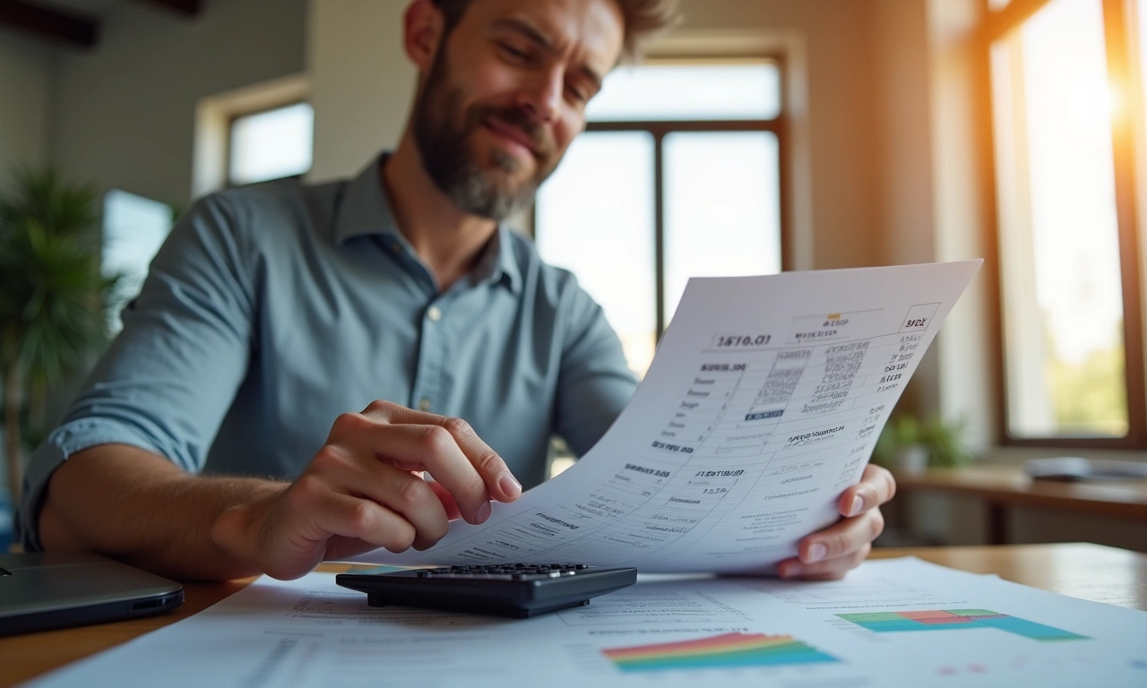 El Paso business owner comparing loan offers with APR and factor rate calculations on desk