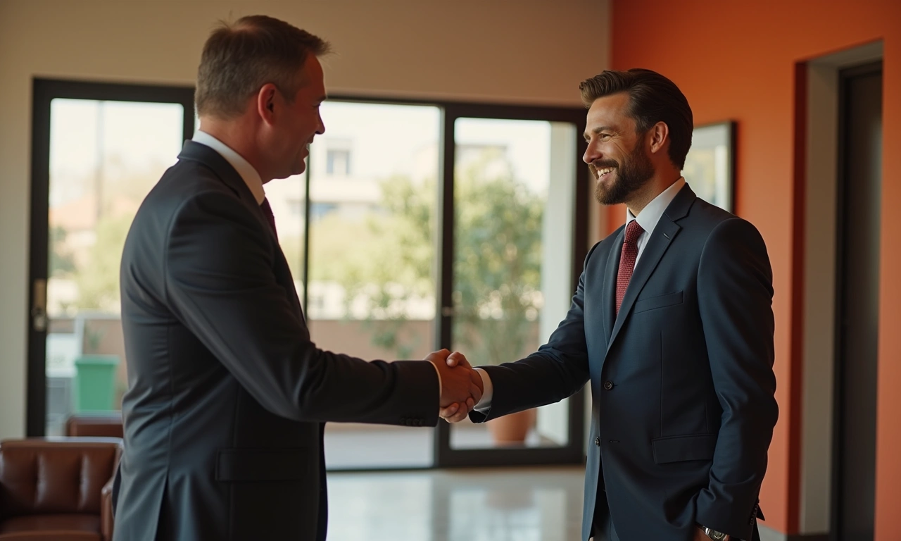 El Paso small business owner shaking hands with alternative lender