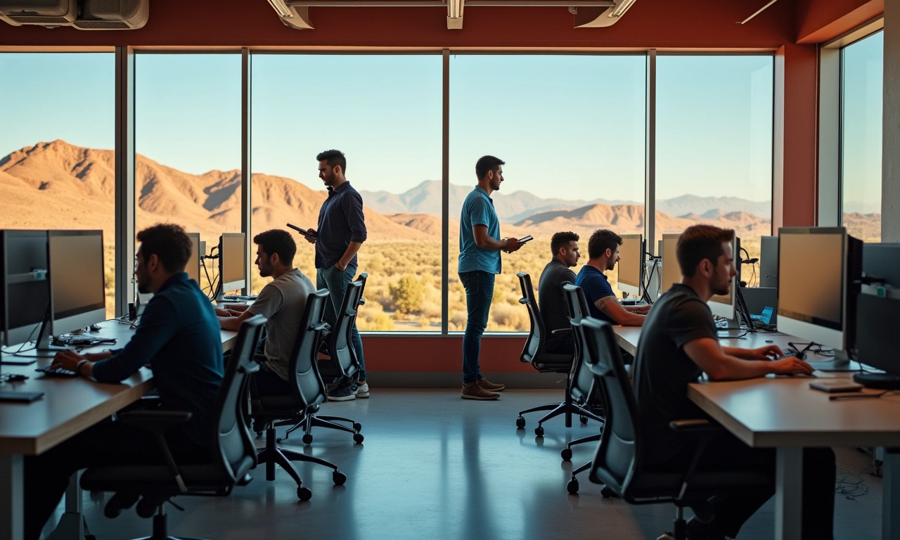 El Paso Texas technology business district with modern development representing Meta data center economic impact