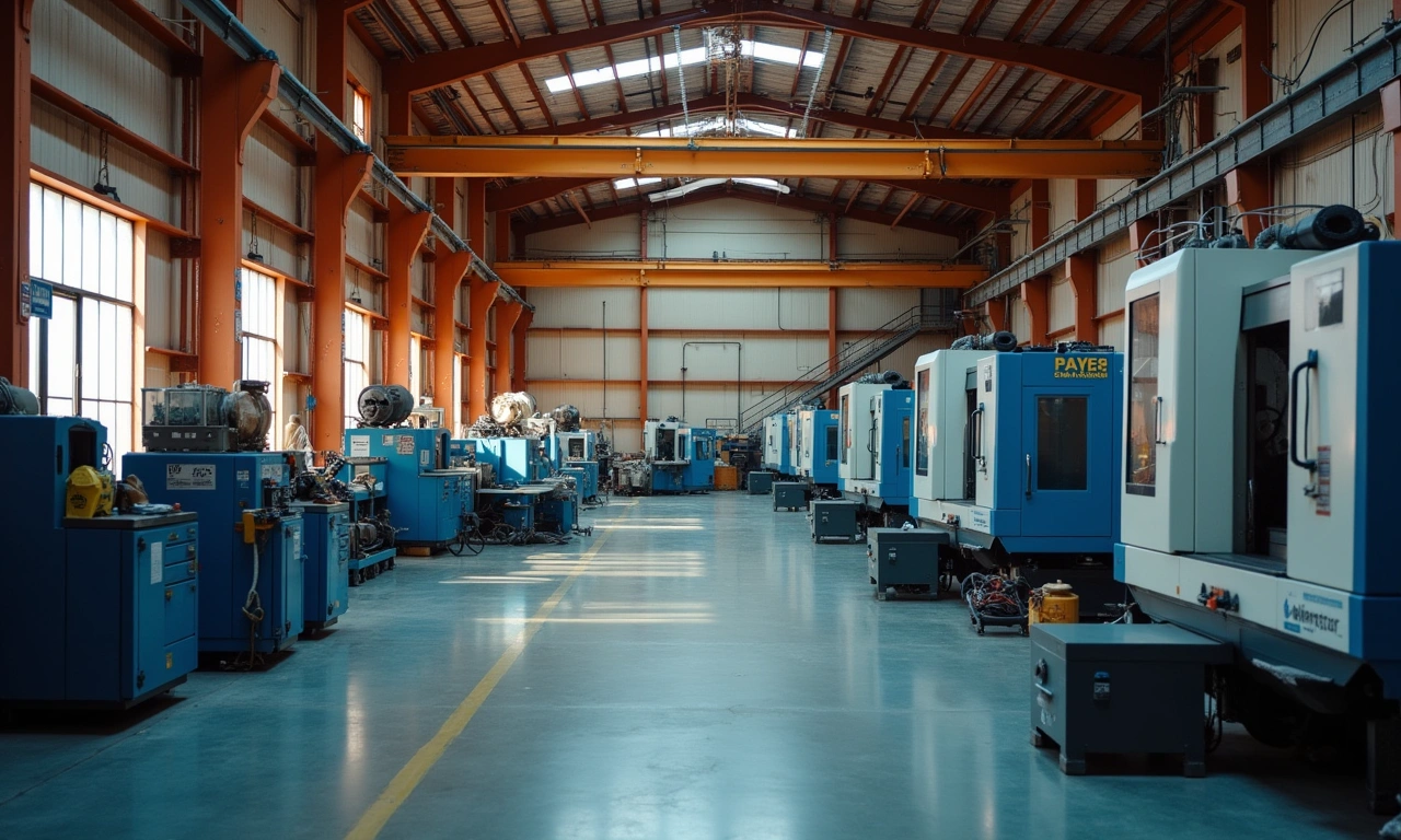 Industrial equipment at El Paso Southwest manufacturing facility