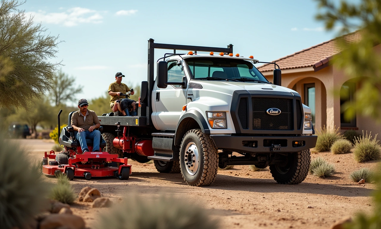El Paso landscaping company truck and equipment — commercial lawn care financing