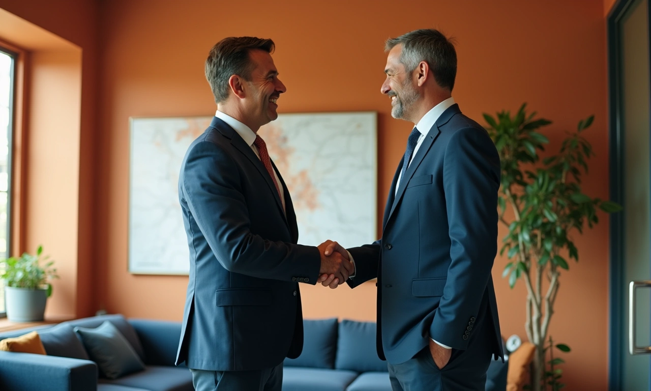 Private lender and investor meeting at upscale El Paso office