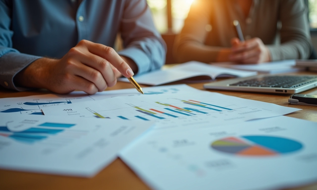 Debt structuring documents and financial models on executive El Paso desk