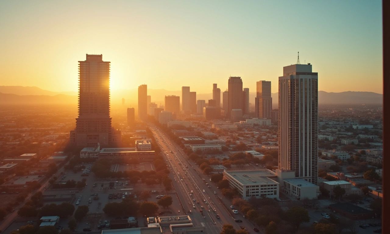 El Paso skyline from high-rise office perspective representing private capital