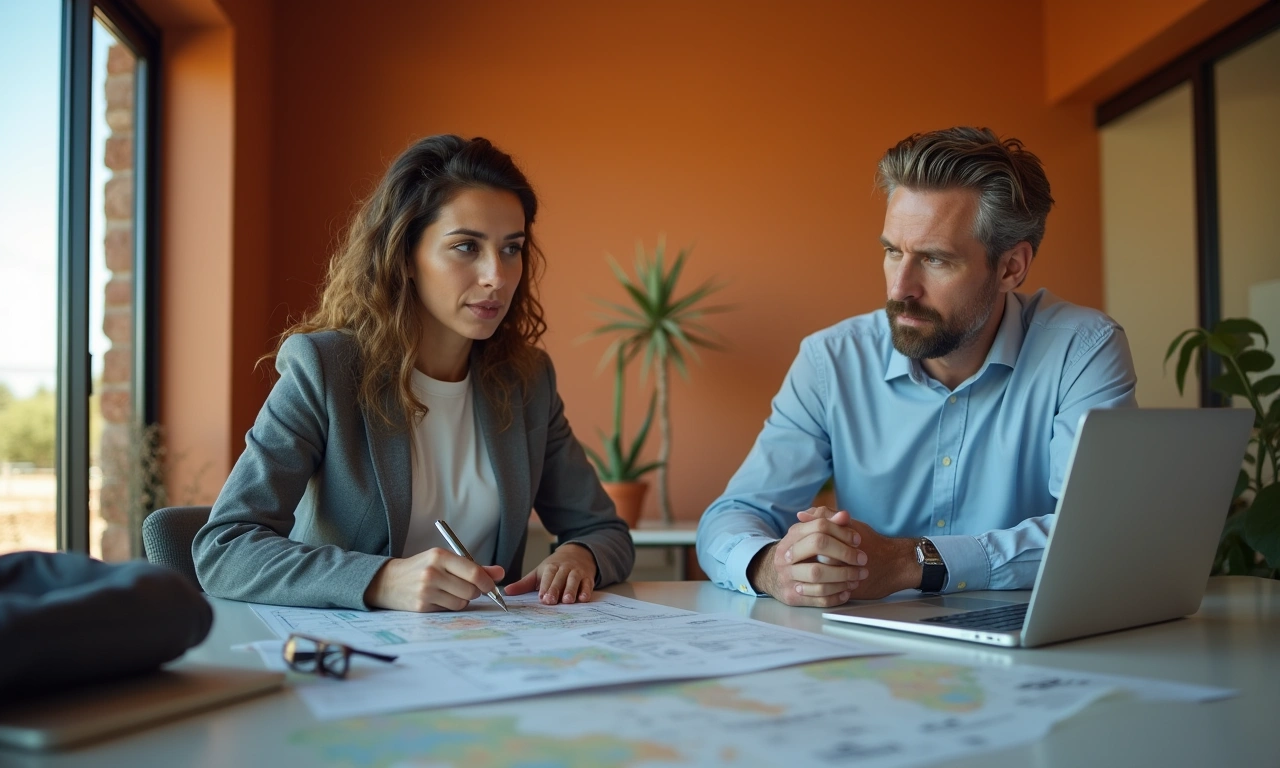 Business development meeting at Santa Teresa trade corridor office