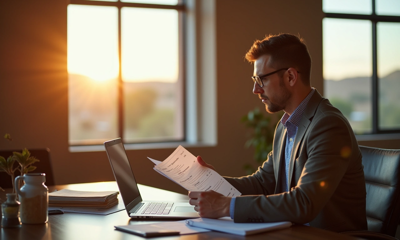 Business owner reviewing working capital options at El Paso office